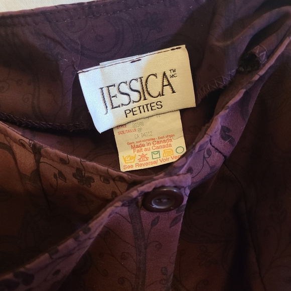 Deep Red Burgundy Fall Floral Vintage Jessica Maxi Wrap Skirt - Picture 2 of 2